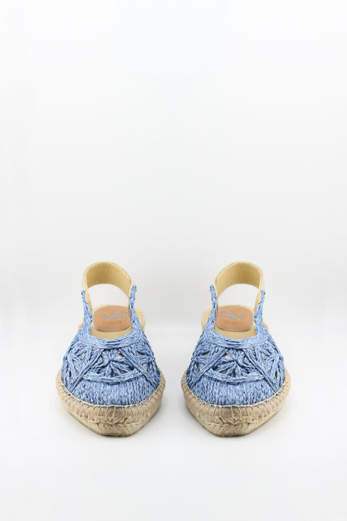 Salvi Calzados Crochet Espadrille Slingback Sandals